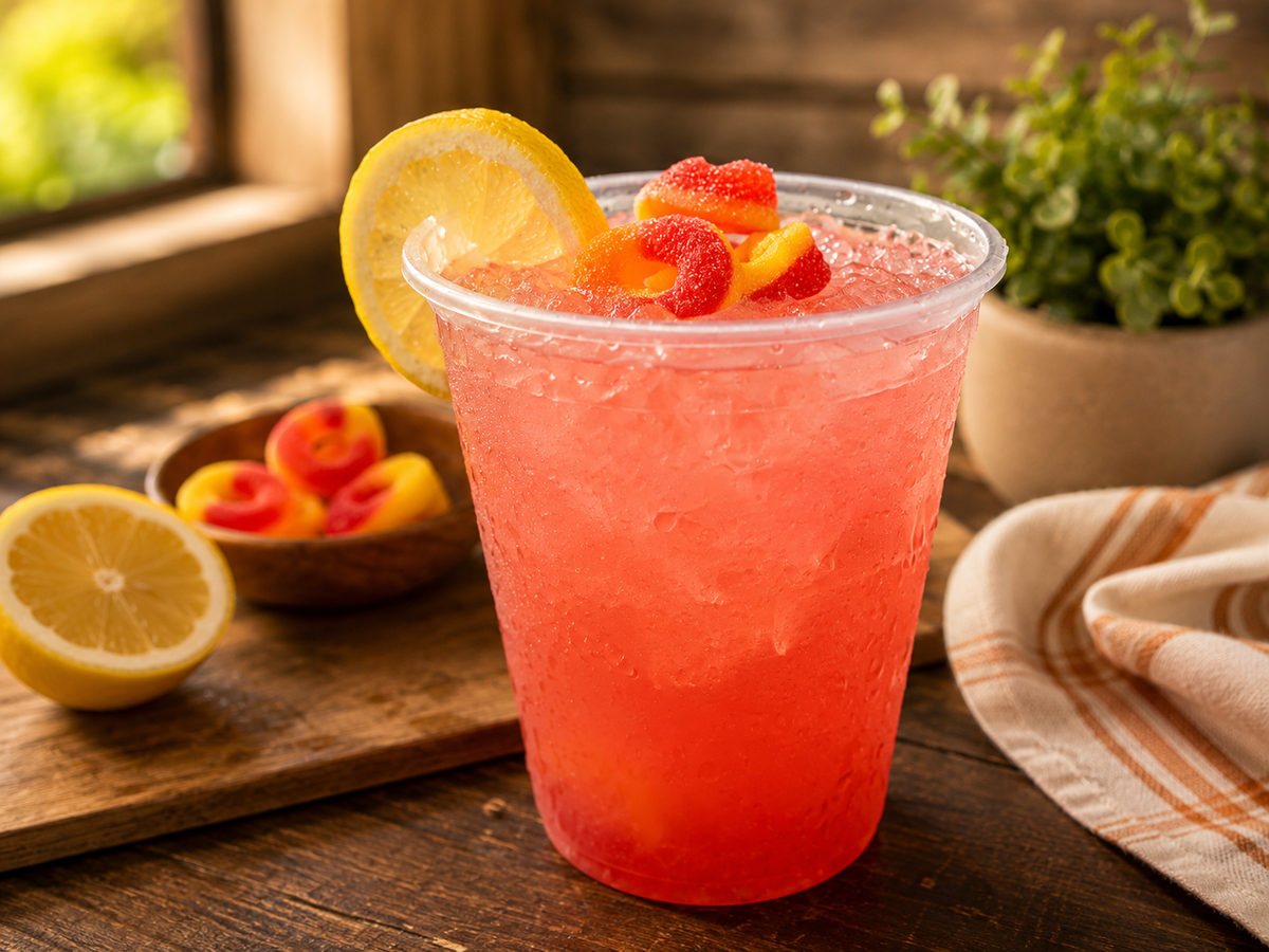 Peach Ring Glitter Bomb Lemonade