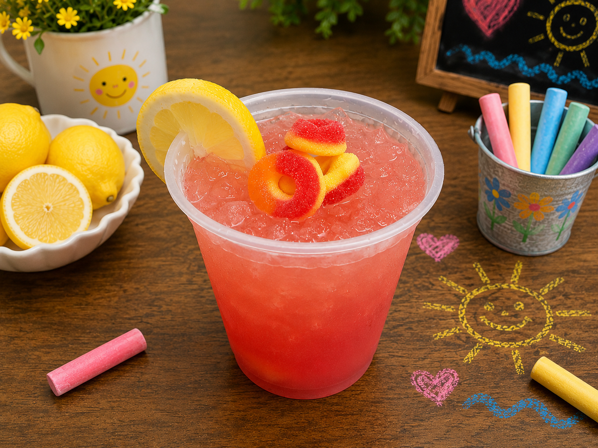 Peach Ring Glitter Bomb Lemonade